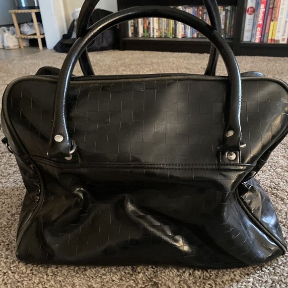 Fred Perry Black checker travel bag - Picture 1 of 5